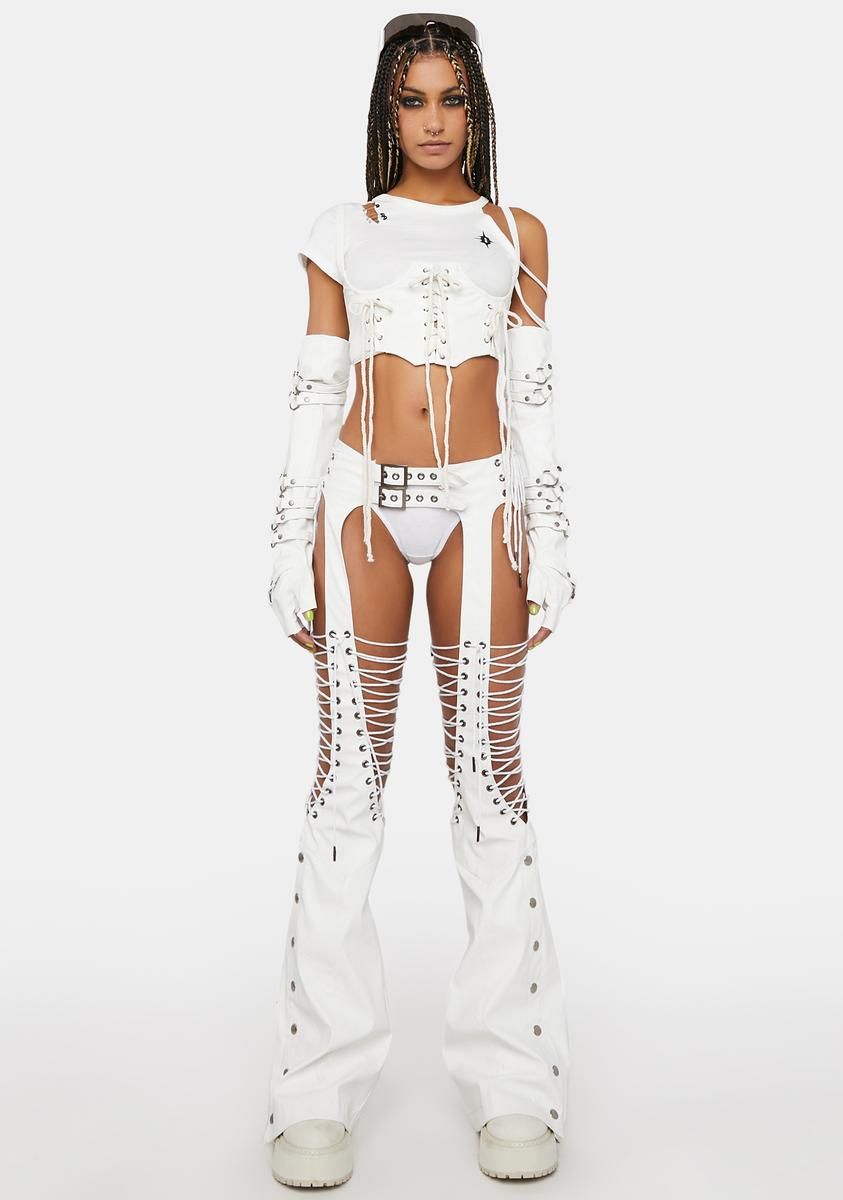 Compression Lace-Up Underbust Corset sold by Dolls Kill product image thumbnail 3