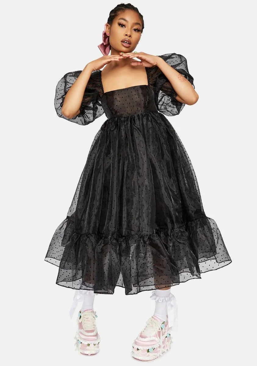 The Caviar French Puff Dress sold by Dolls Kill