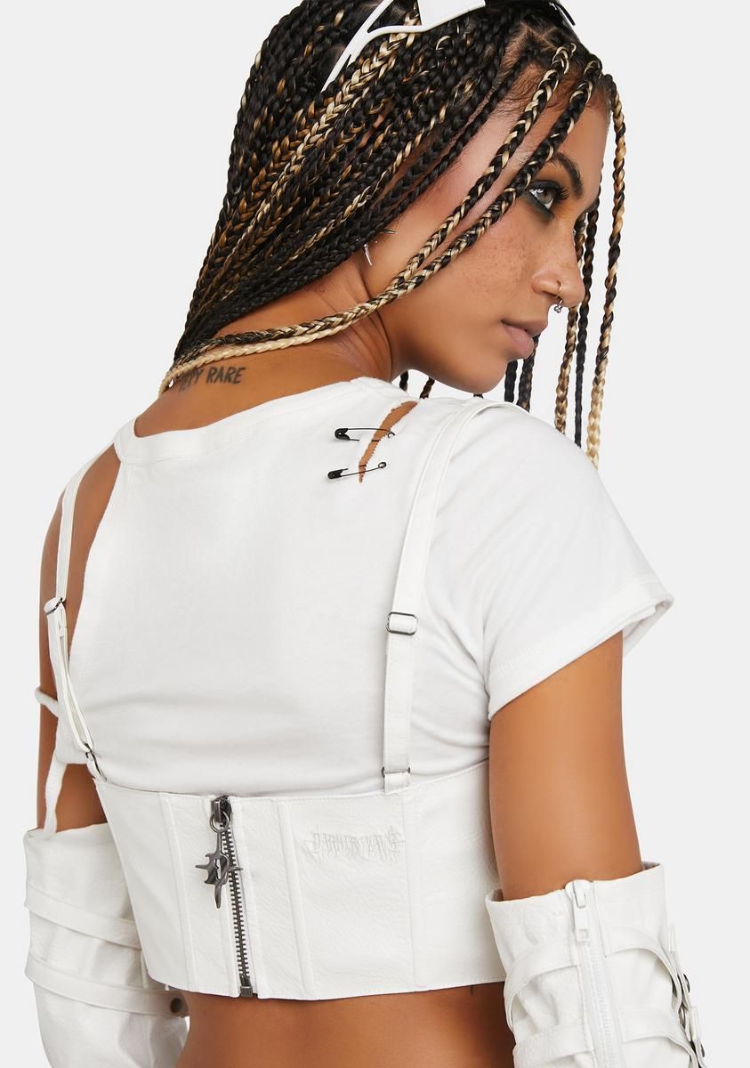 Compression Lace-Up Underbust Corset sold by Dolls Kill product image thumbnail 4