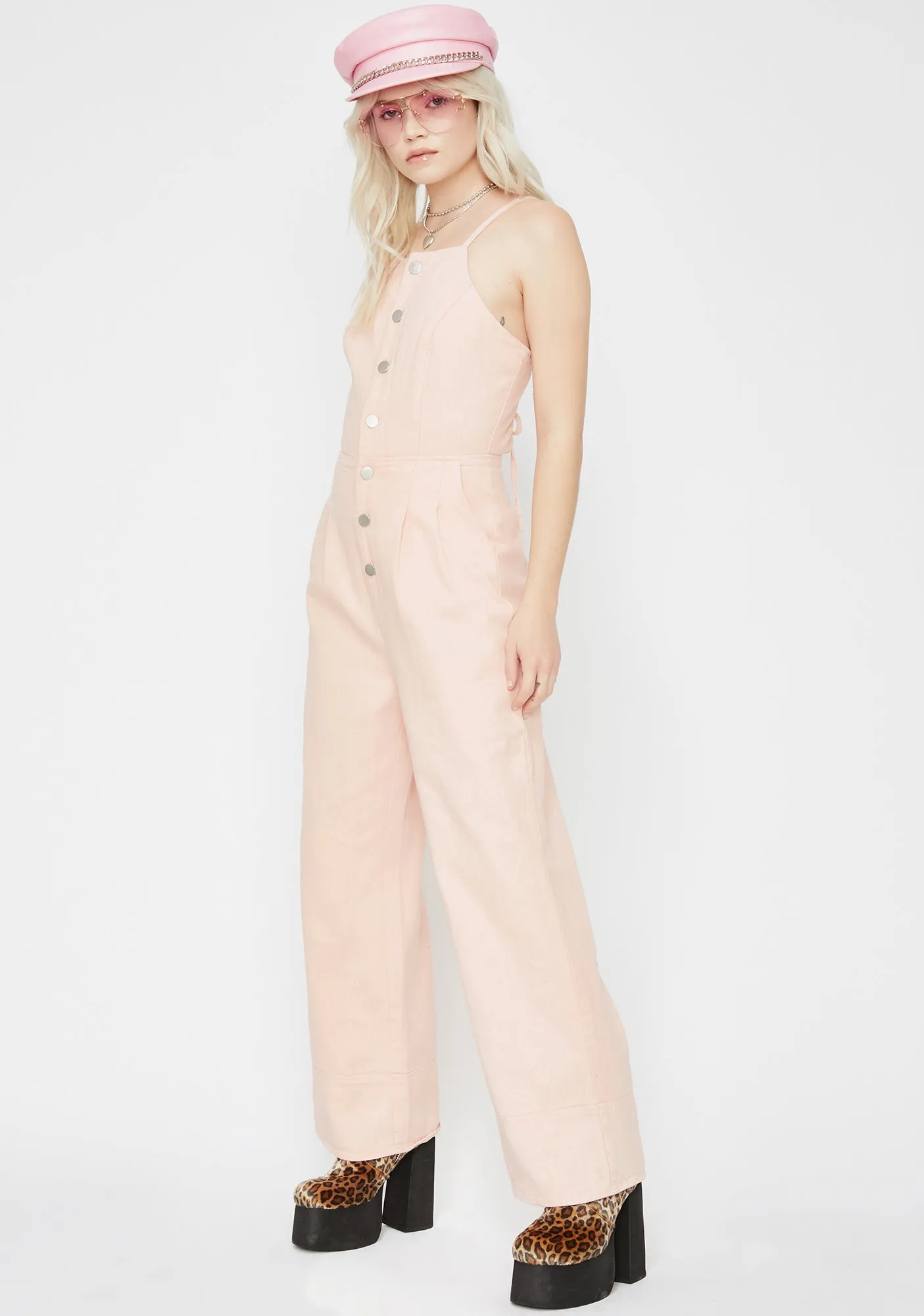 Dream Lova Denim Jumpsuit sold by Dolls Kill product image thumbnail 3