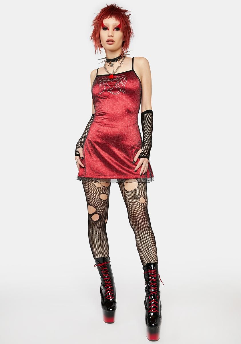Vamp Angel Mesh Mini Dress sold by Dolls Kill product image thumbnail 3