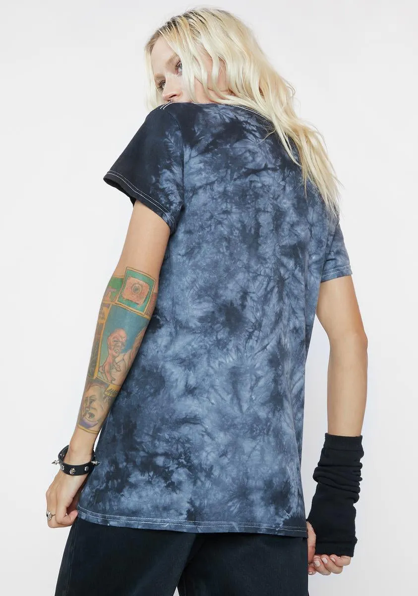 Night Moves Tie Dye Graphic Tee sold by Dolls Kill product image thumbnail 4