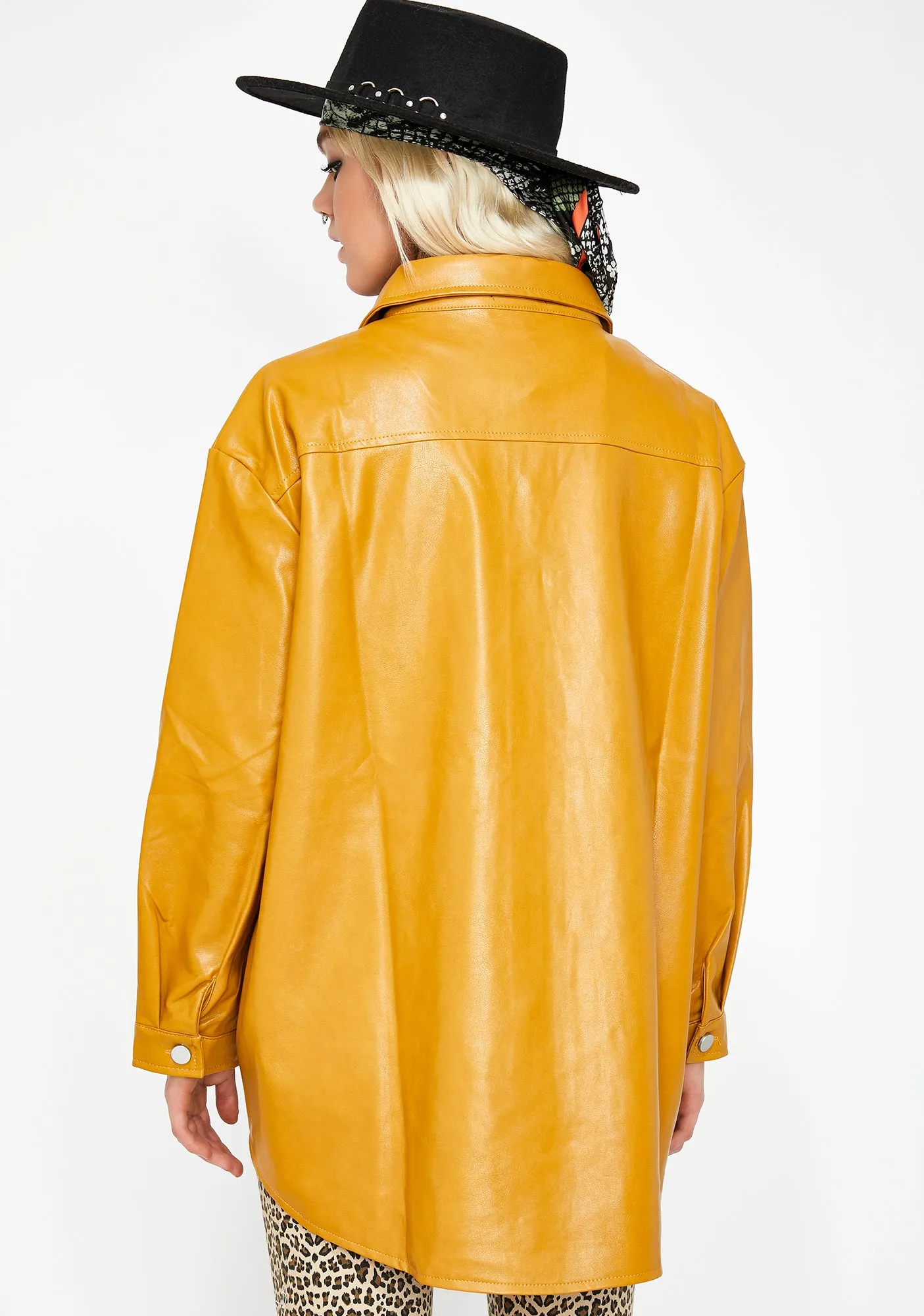 Silent Killa Leather Shirt sold by Dolls Kill product image thumbnail 4