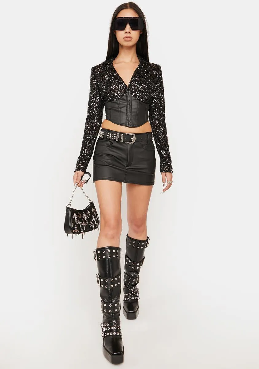 Look And Learn Sequin Blazer sold by Dolls Kill product image thumbnail 3