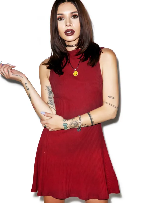 Baker Ribbed Dress sold by Dolls Kill