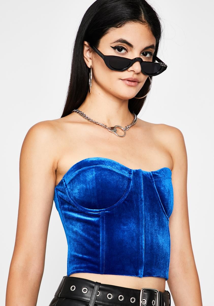 Royal Hots For You Velvet Bustier sold by Dolls Kill product image thumbnail 2