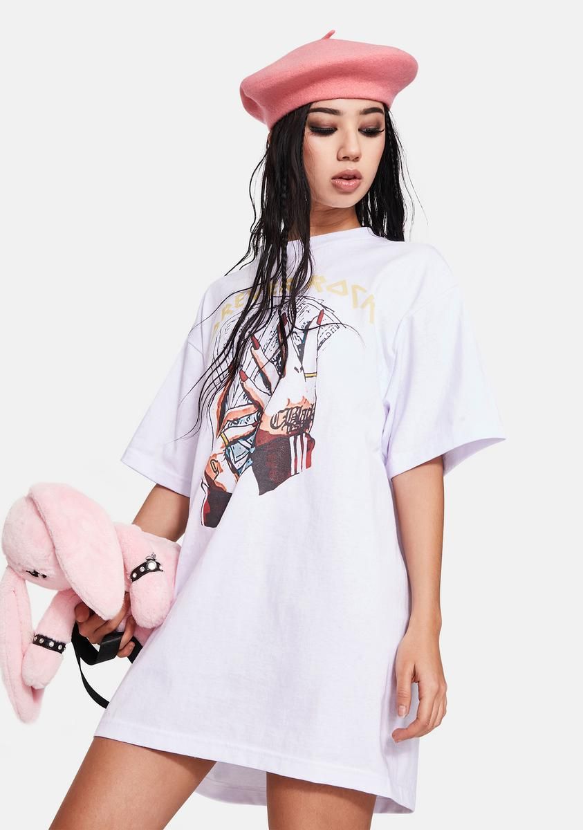 Forever Rock Oversized Graphic Tee sold by Dolls Kill product image thumbnail 2