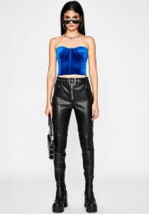 Royal Hots For You Velvet Bustier sold by Dolls Kill