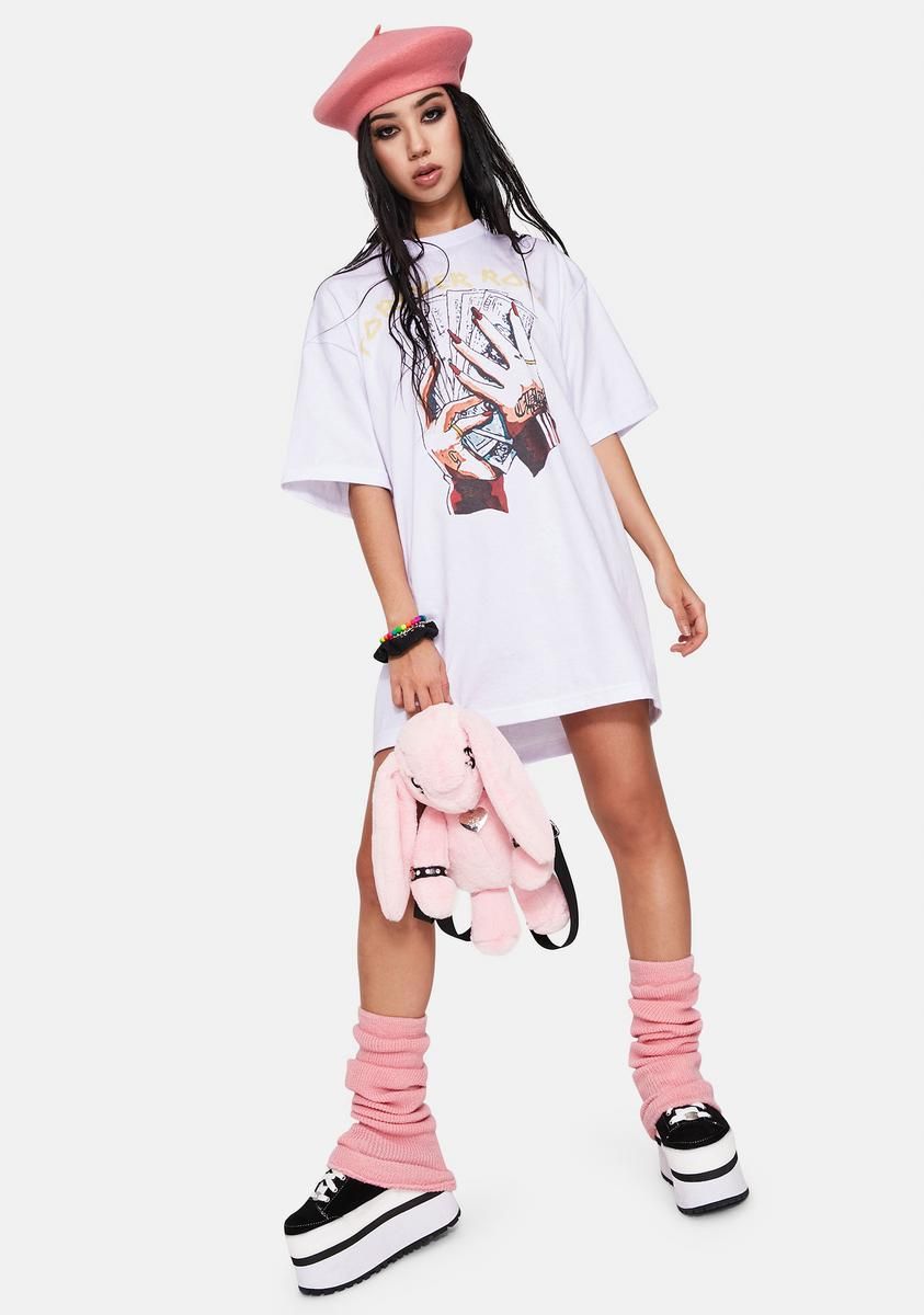 Forever Rock Oversized Graphic Tee sold by Dolls Kill product image thumbnail 3