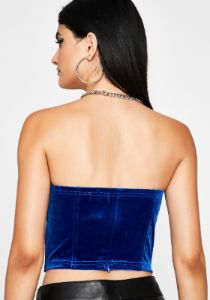Royal Hots For You Velvet Bustier sold by Dolls Kill