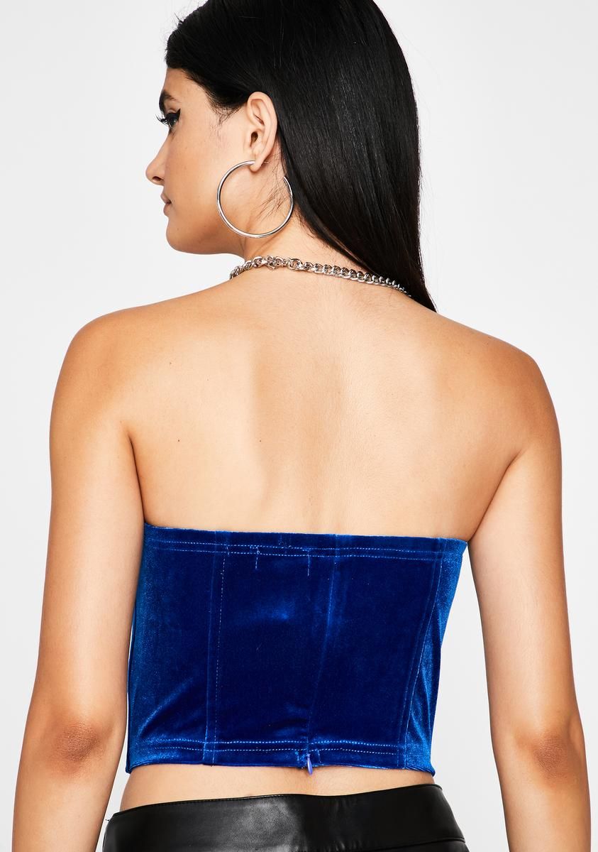 Royal Hots For You Velvet Bustier sold by Dolls Kill product image thumbnail 4