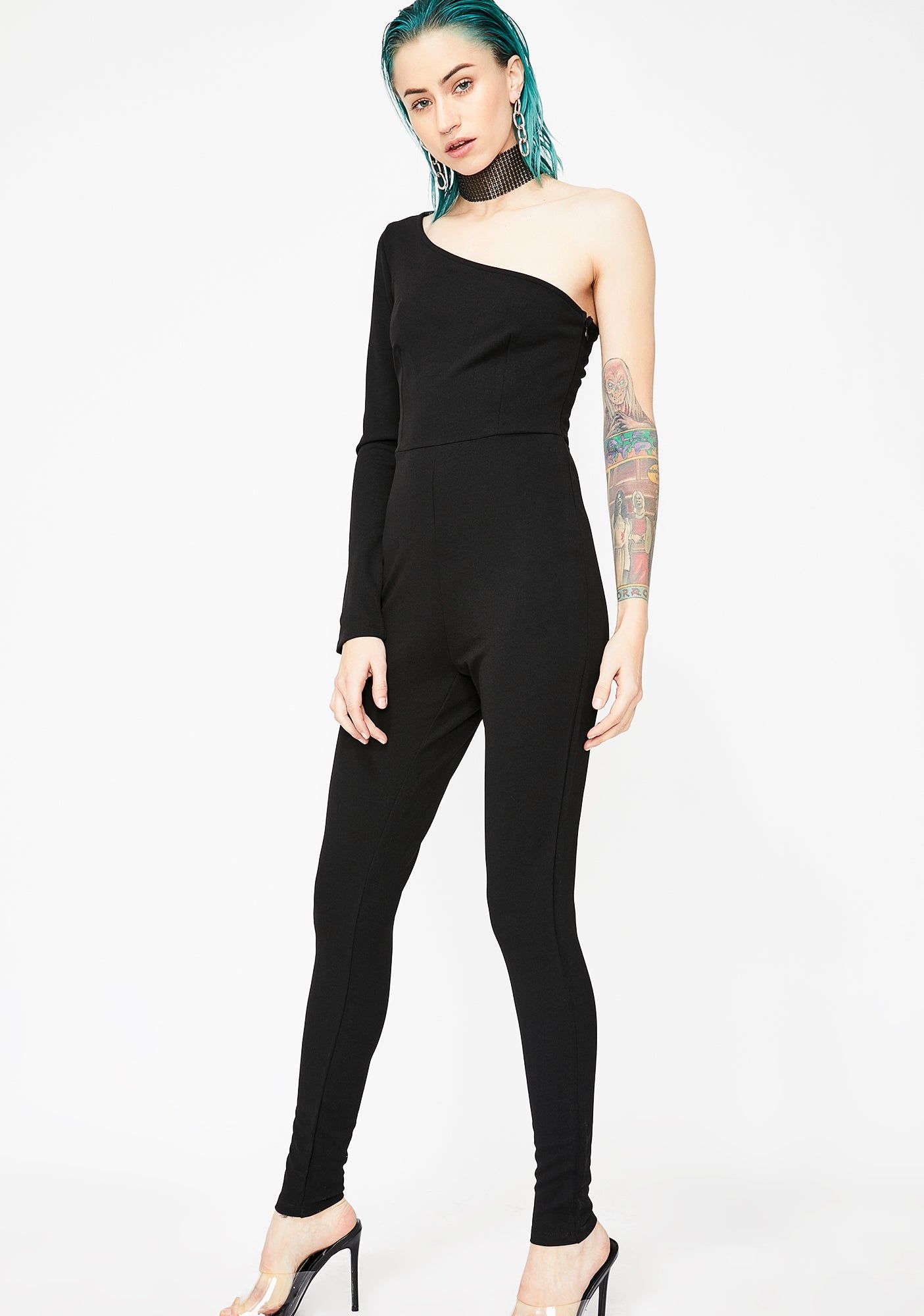 Flash Mob One-Sleeve Jumpsuit sold by Dolls Kill product image thumbnail 3
