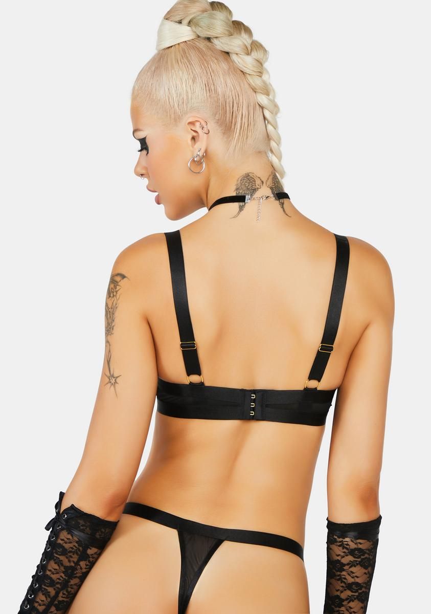 Ayla Sheer Mesh Strap Thong sold by Dolls Kill product image thumbnail 4