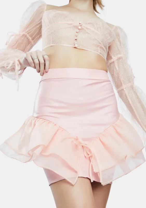 The Farfalla Ruffle Skirt sold by Dolls Kill