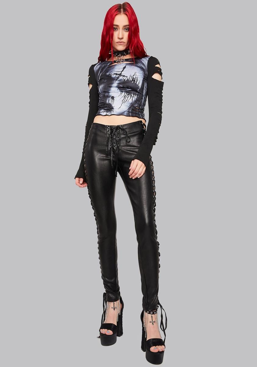 Evil Summoning Distressed Tee sold by Dolls Kill product image thumbnail 3