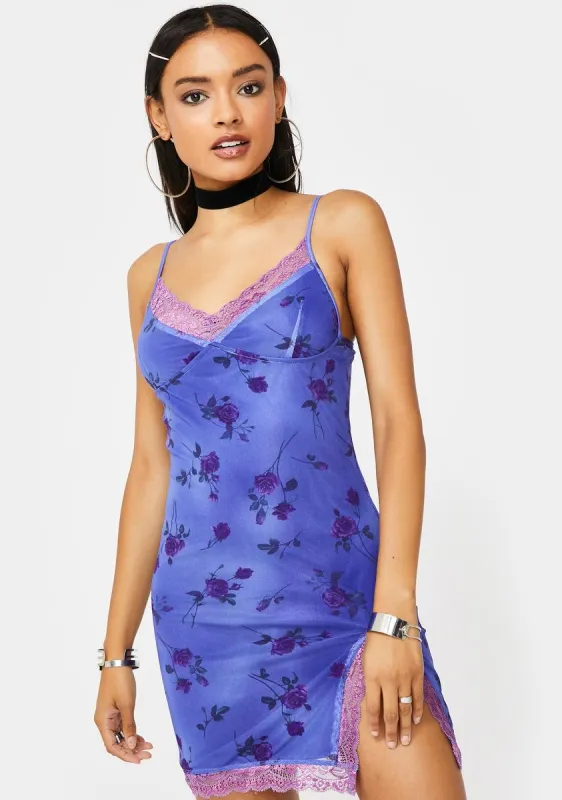Lilac Rose Coty Dress sold by Dolls Kill