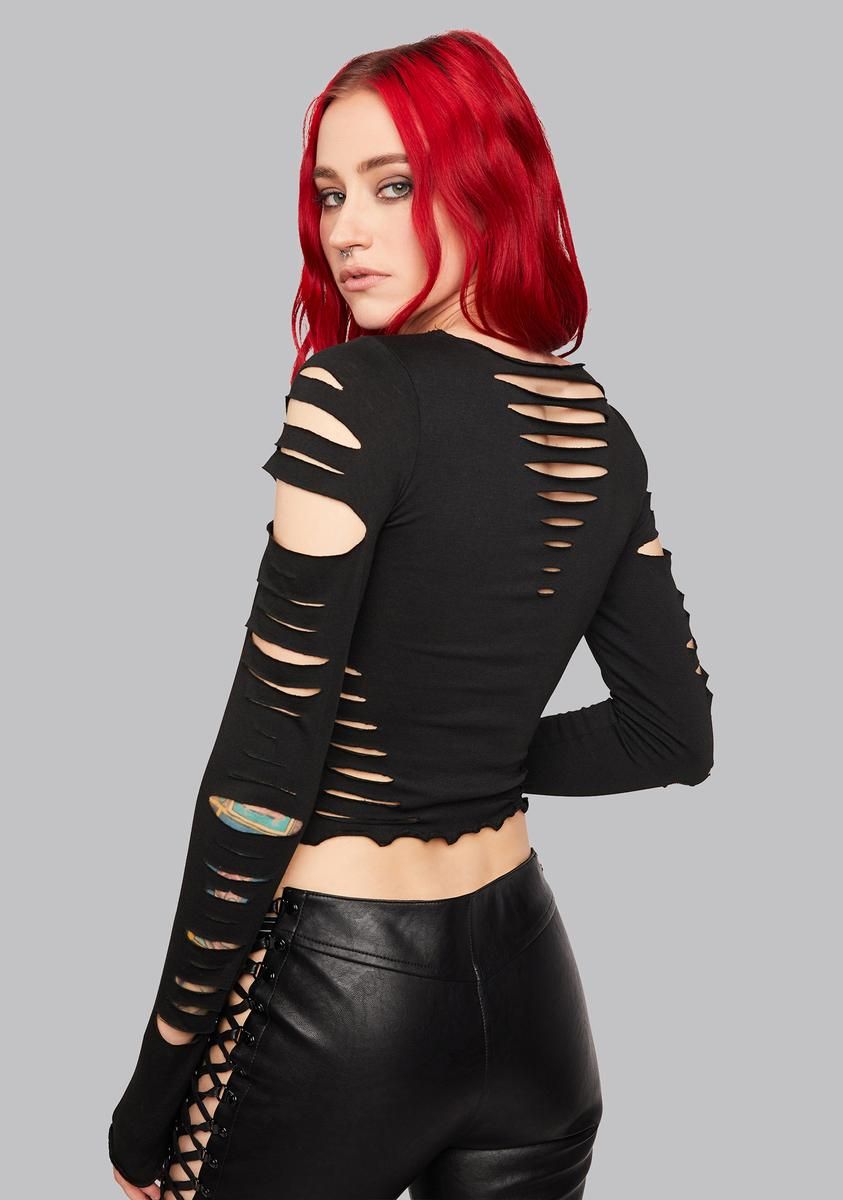 Evil Summoning Distressed Tee sold by Dolls Kill product image thumbnail 4