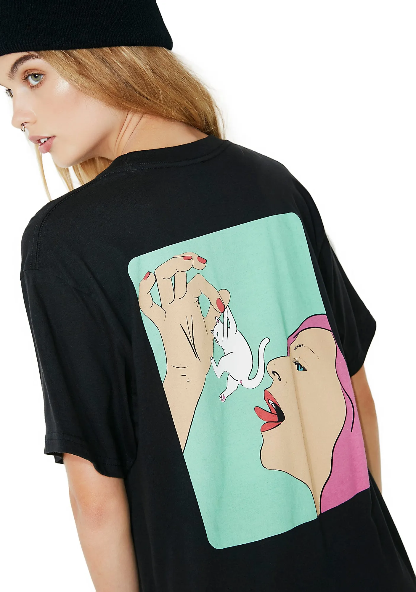 Eat Me Pocket Tee sold by Dolls Kill