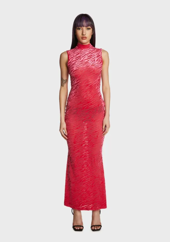 Lana Fitted High Neck Dress sold by Dolls Kill