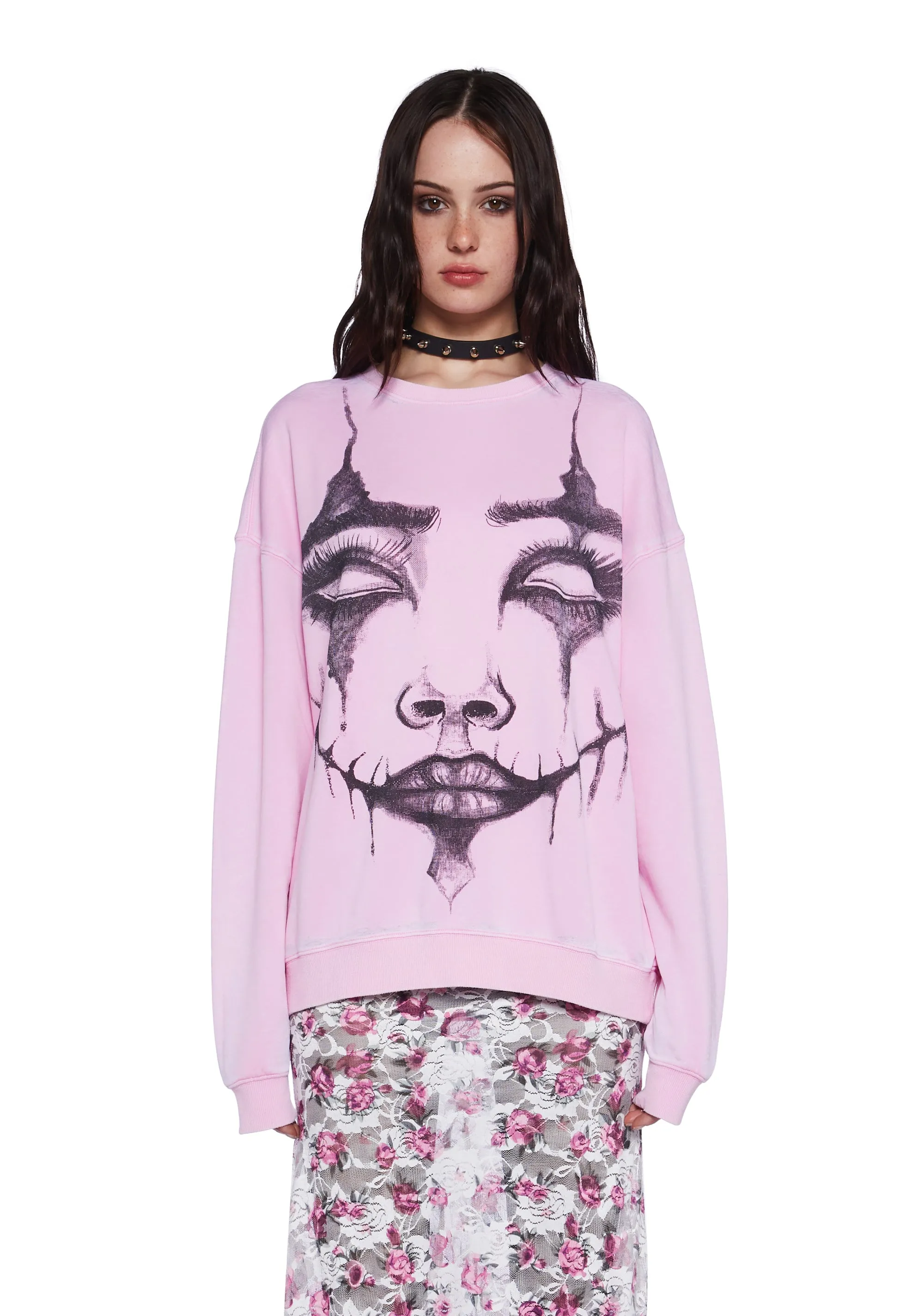 So Serious Oversized Sweatshirt sold by Dolls Kill
