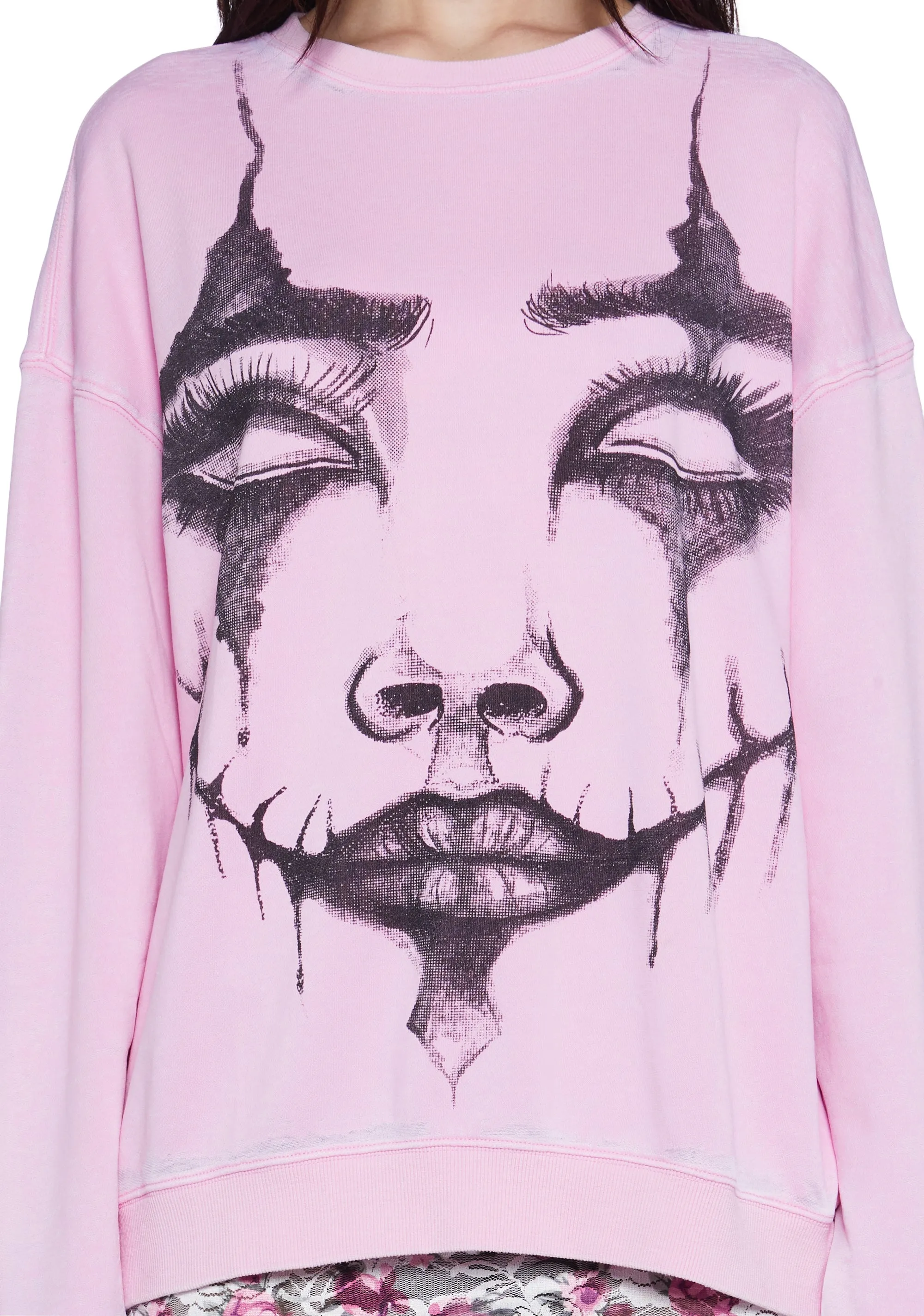 So Serious Oversized Sweatshirt sold by Dolls Kill product image thumbnail 5