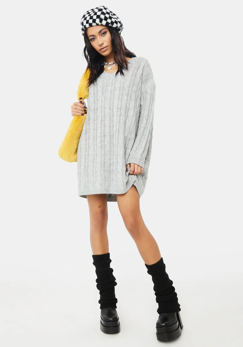 Gloomy Cuddle Weather Sweater Dress sold by Dolls Kill product image thumbnail 3