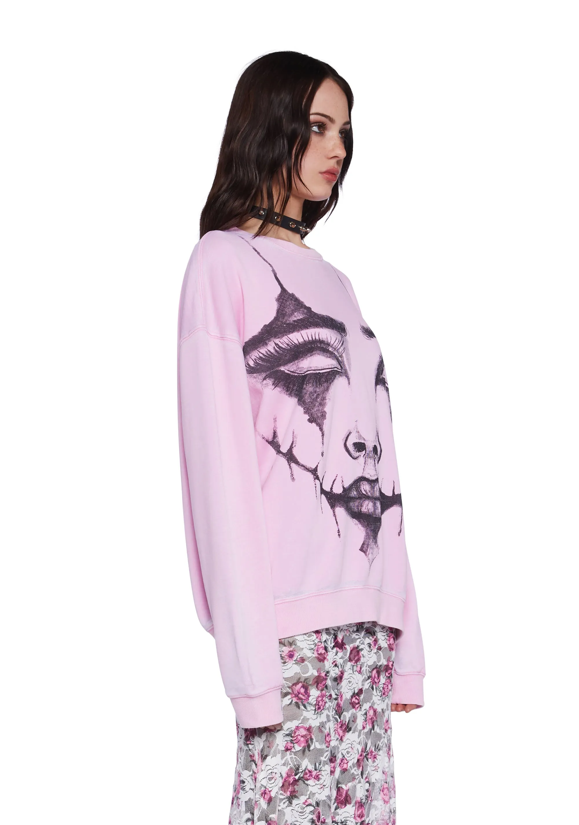 So Serious Oversized Sweatshirt sold by Dolls Kill product image thumbnail 3