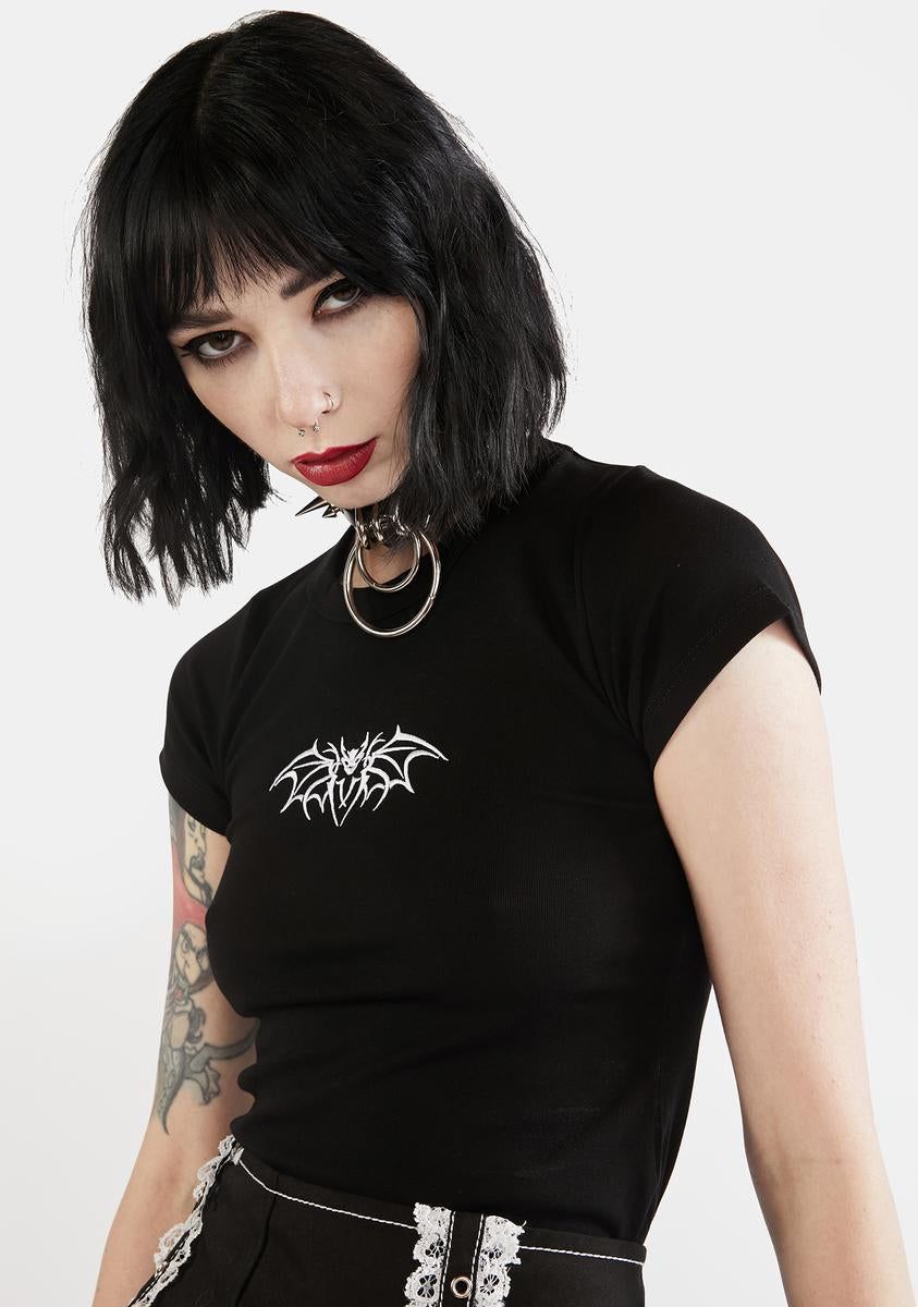 Batted Up Baby Tee sold by Dolls Kill product image thumbnail 2