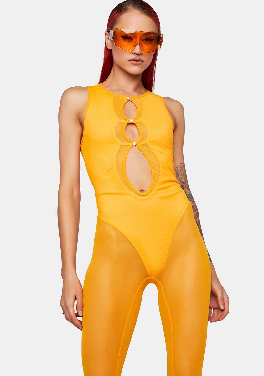 Modern Fusion Mesh Jumpsuit sold by Dolls Kill