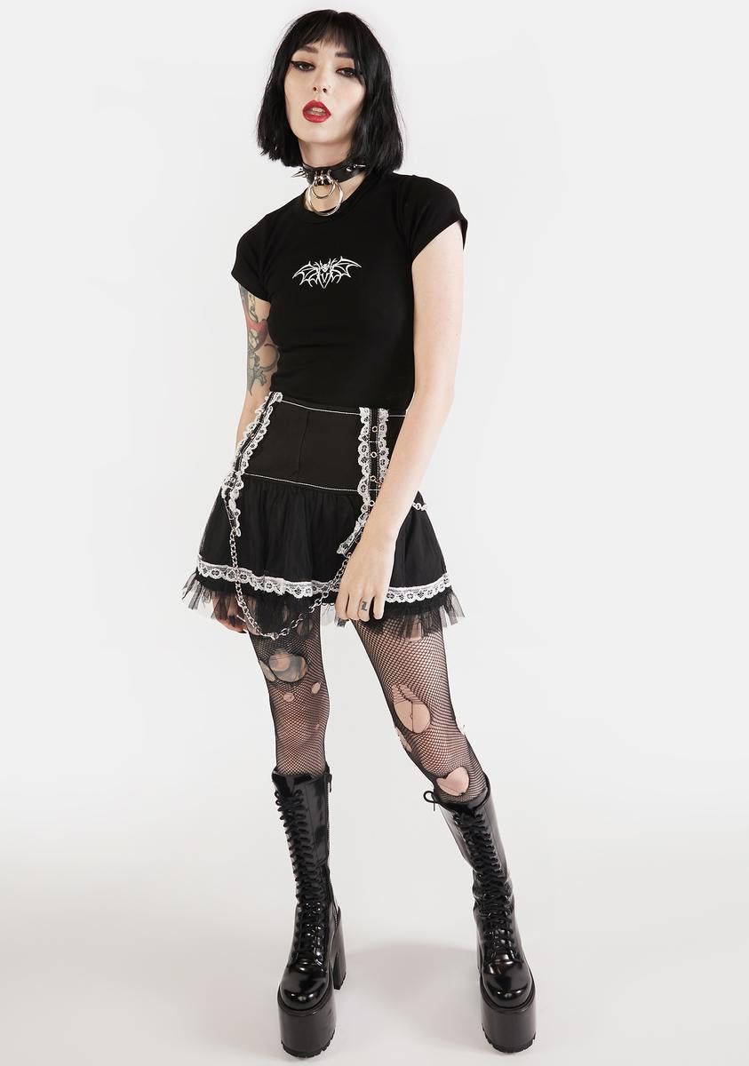 Batted Up Baby Tee sold by Dolls Kill product image thumbnail 3