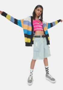 Seize The Day Striped Cardigan sold by Dolls Kill