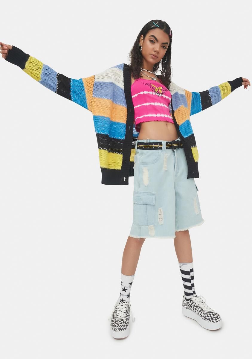 Seize The Day Striped Cardigan sold by Dolls Kill product image thumbnail 3