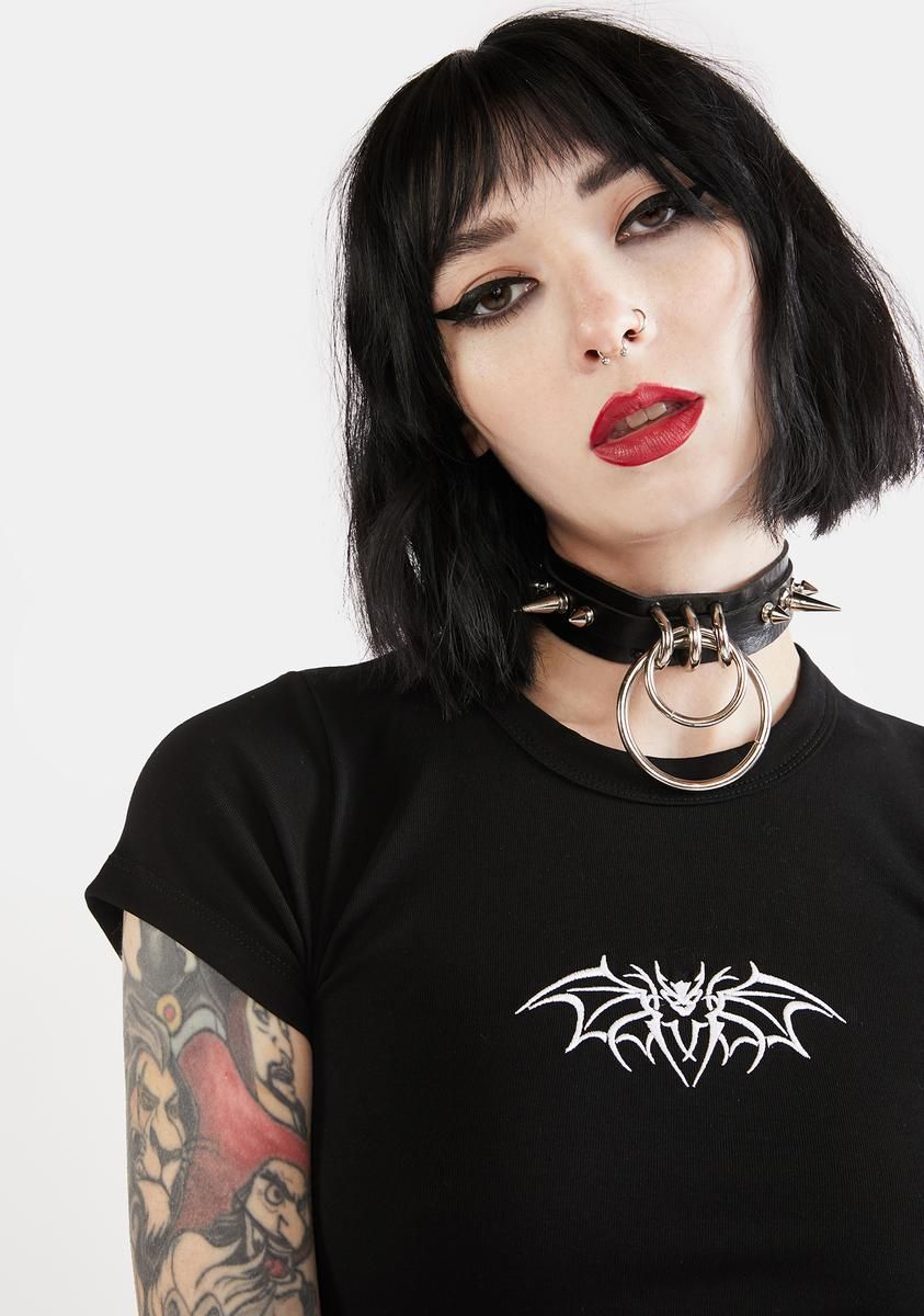 Batted Up Baby Tee sold by Dolls Kill