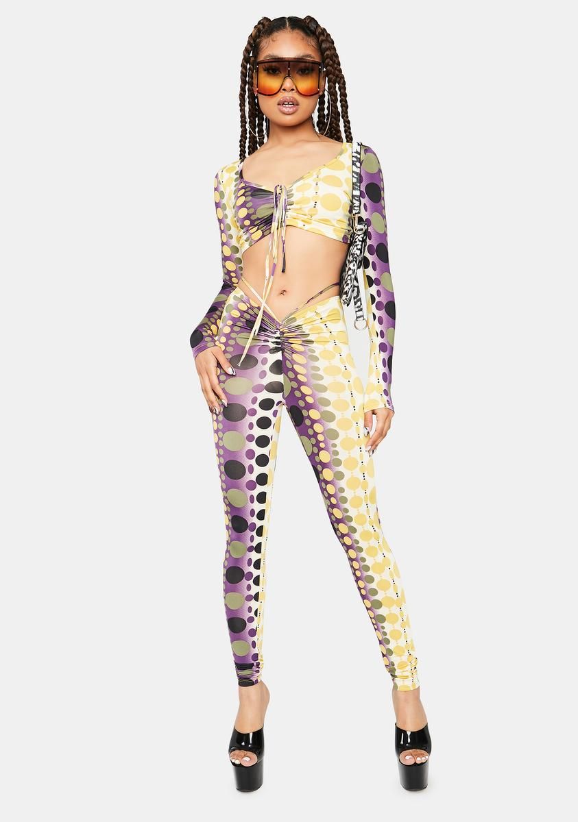 Jam Baddies Allowed Mesh Tie Dye Pant Set sold by Dolls Kill product image thumbnail 2