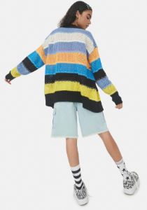Seize The Day Striped Cardigan sold by Dolls Kill