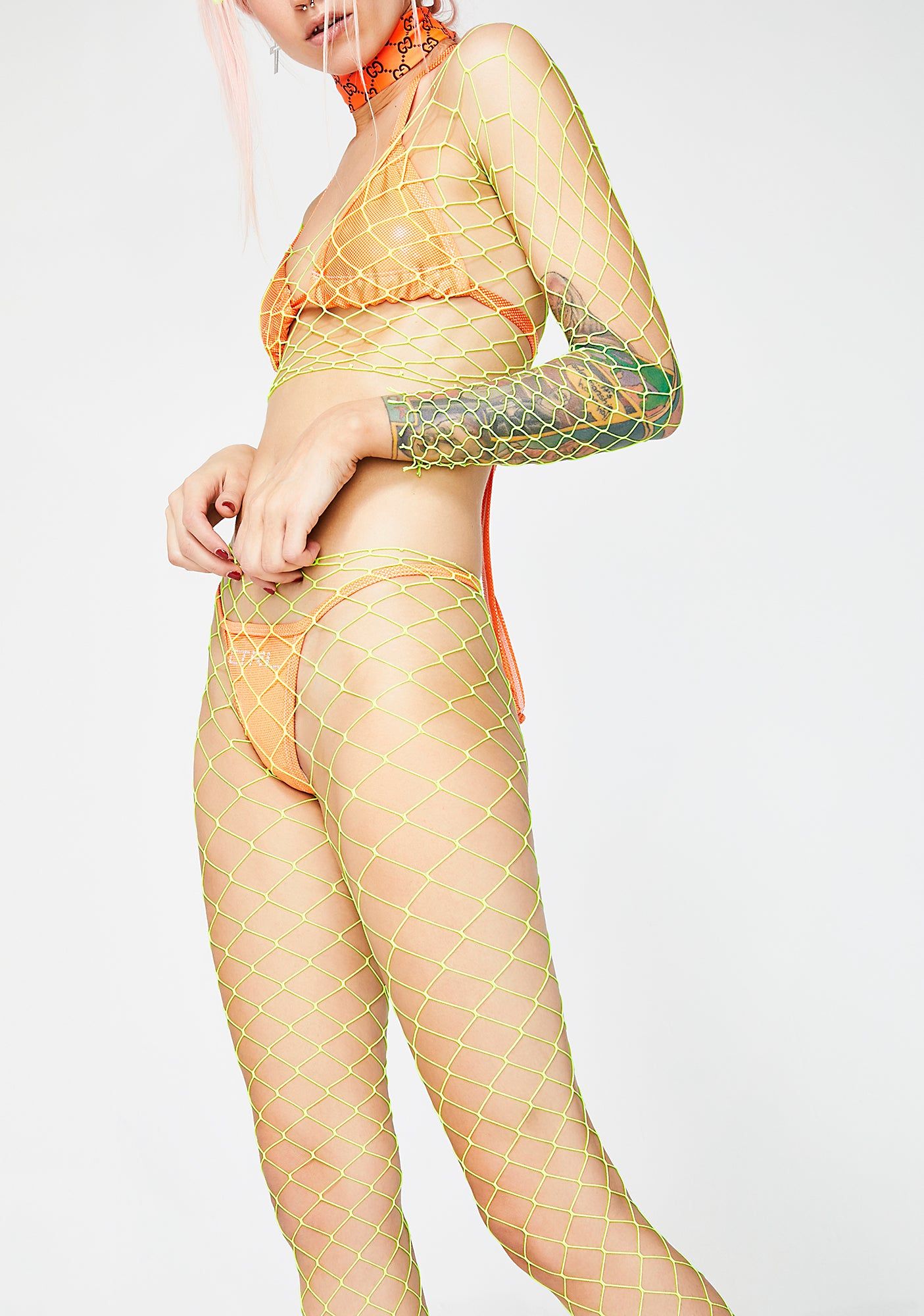 Flyin' My Freak Flag Fishnet Set sold by Dolls Kill product image thumbnail 3