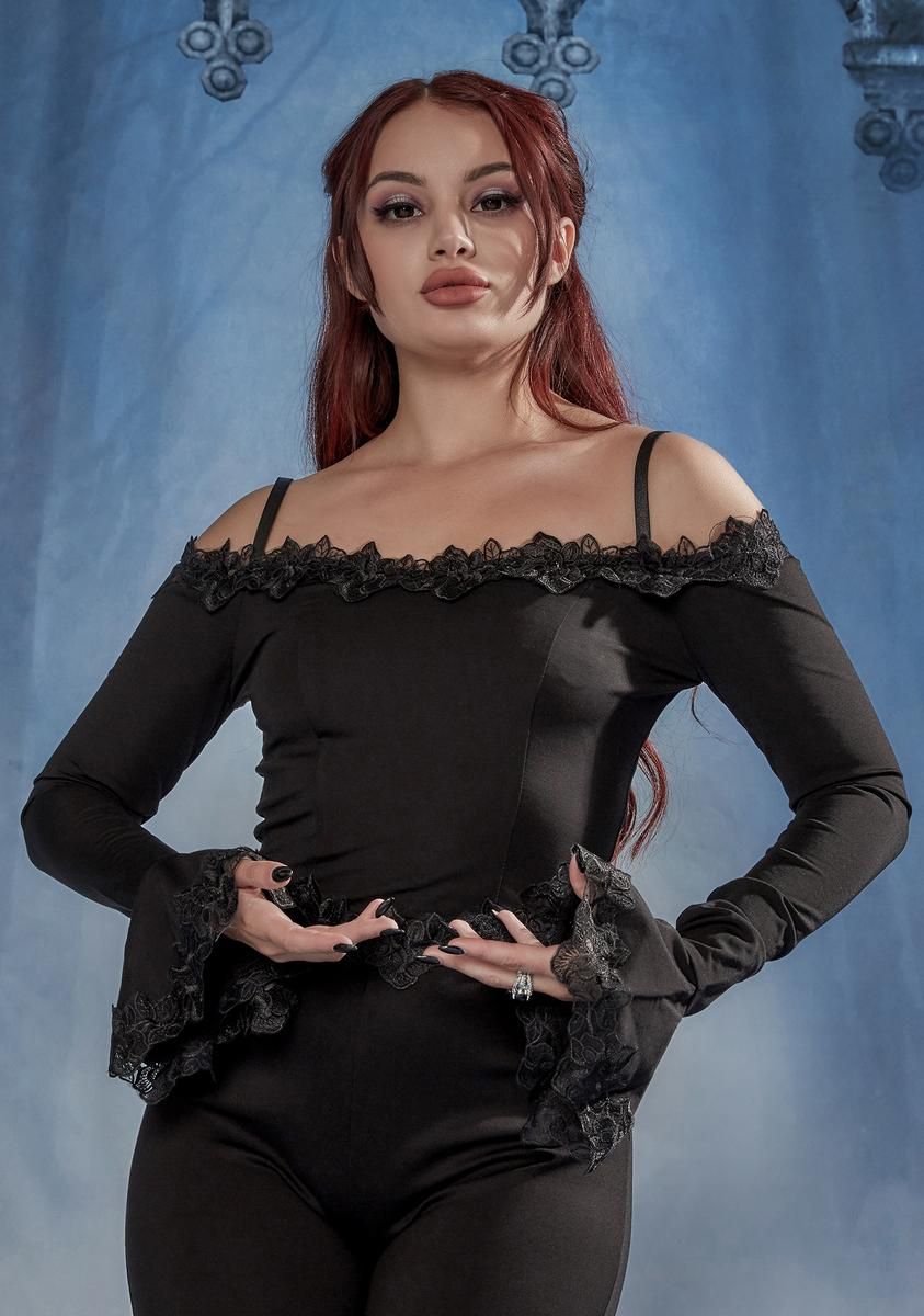 Forget Forever Off Shoulder Top sold by Dolls Kill