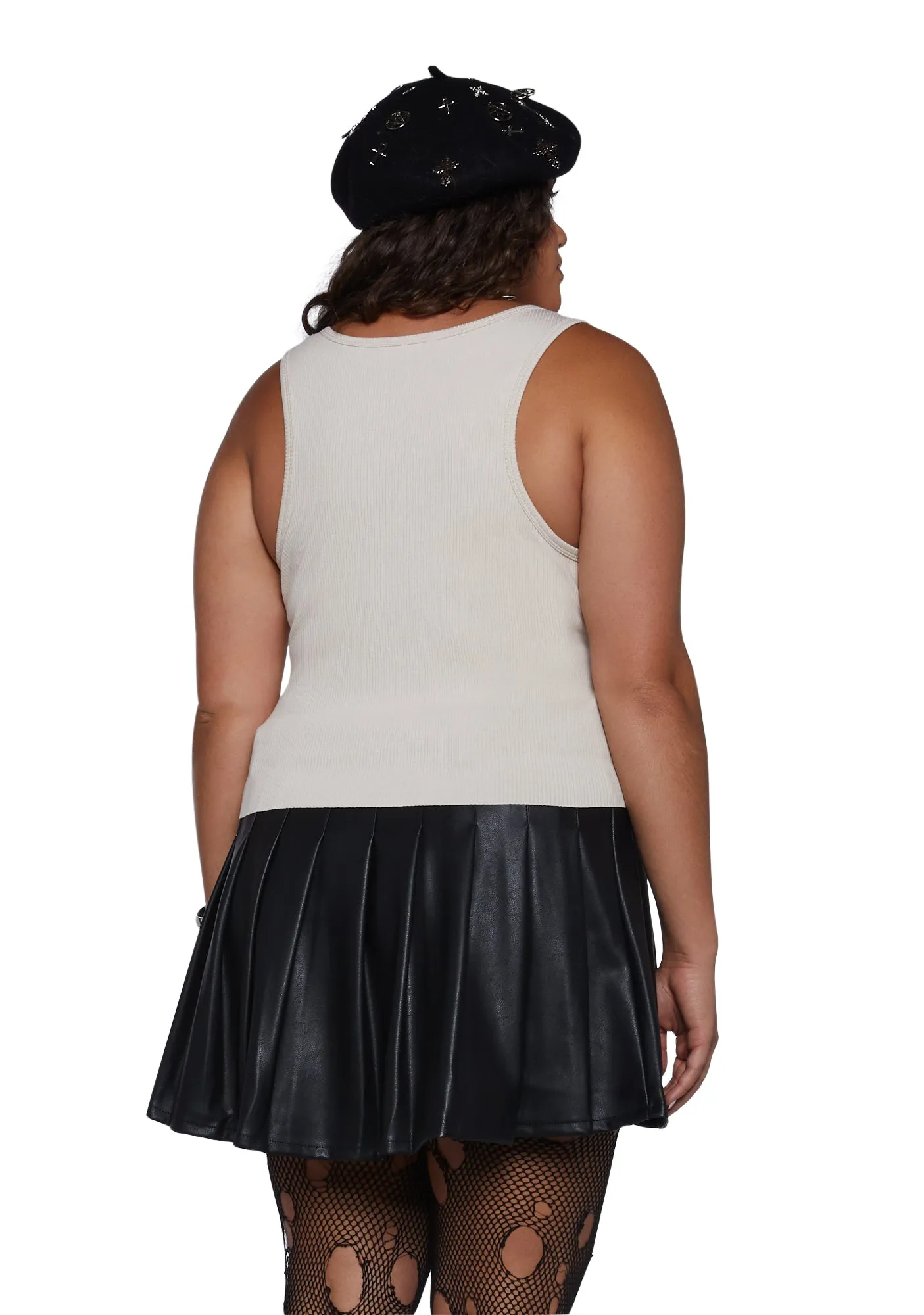 Plus On The Rise Cropped Tank sold by Dolls Kill product image thumbnail 4