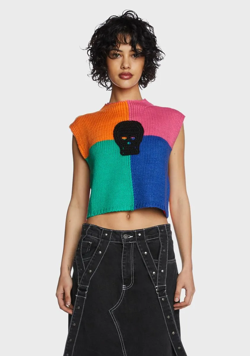 Destroy Knit Top sold by Dolls Kill