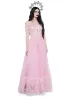 Dance With Death Sleeveless Maxi Dress - Pink sold by Dolls Kill