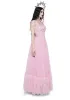 Dance With Death Sleeveless Maxi Dress - Pink sold by Dolls Kill