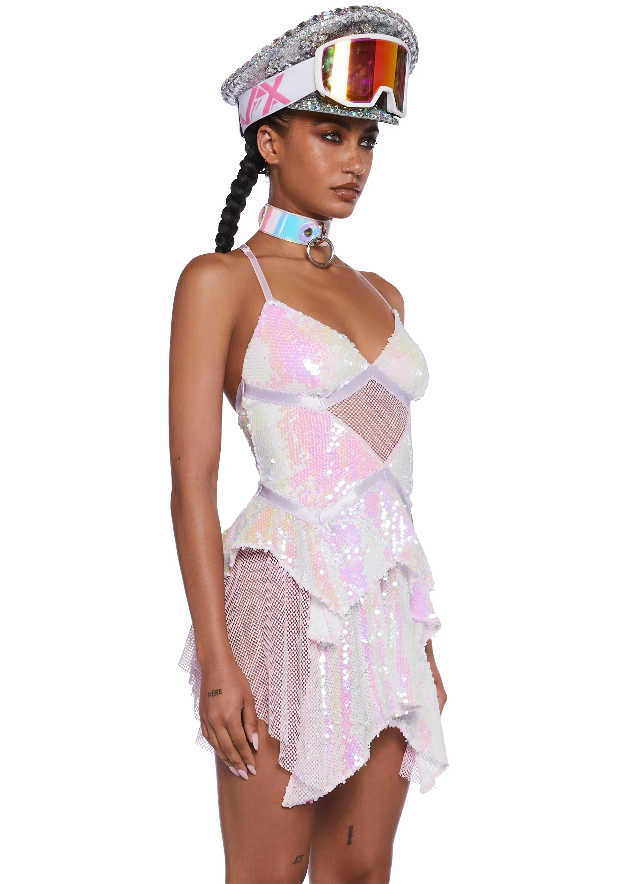 Fantastical Firefly Mini Dress - Iridescent sold by Dolls Kill product image thumbnail 3