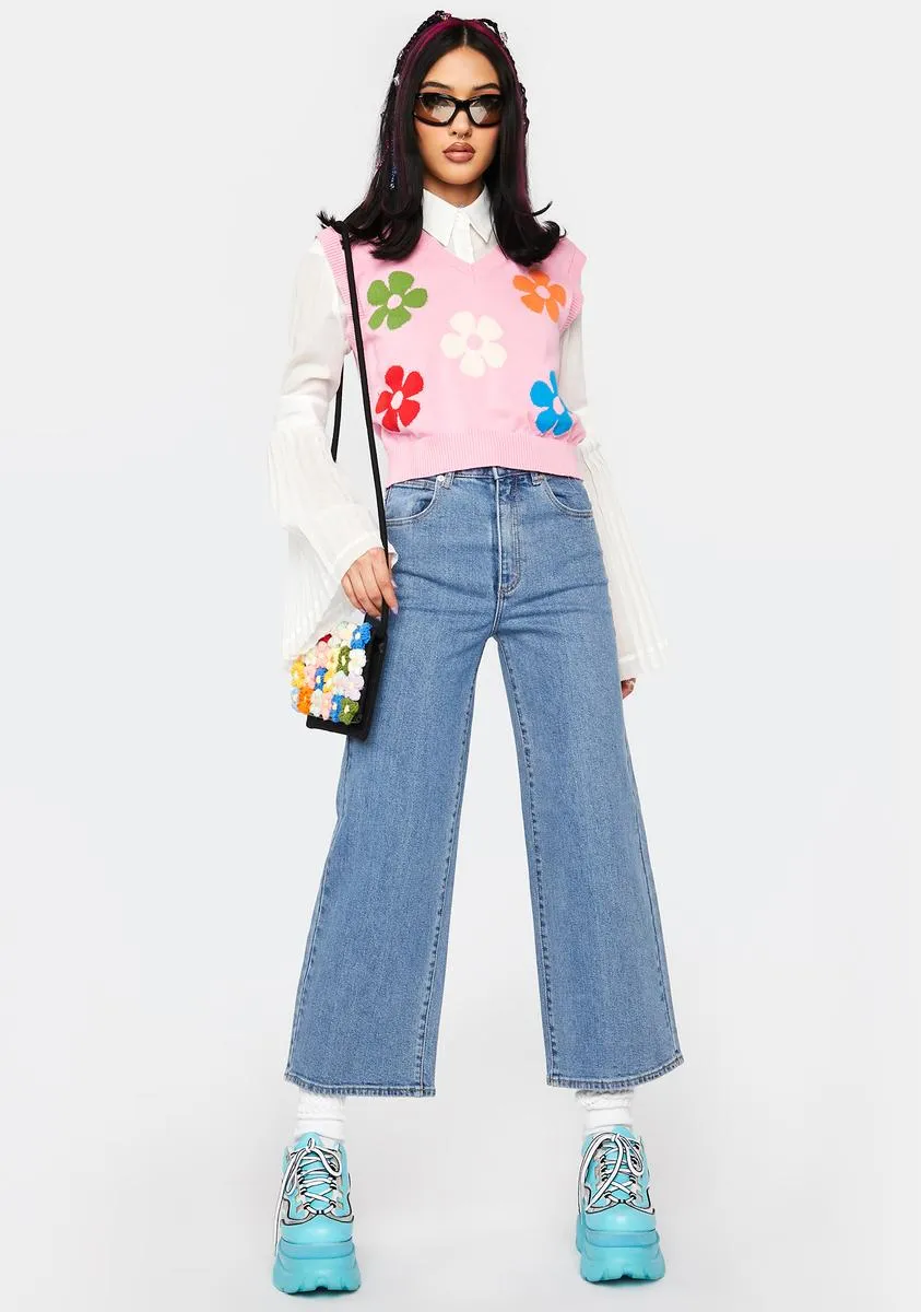 Floral Intarsia Vest sold by Dolls Kill product image thumbnail 3