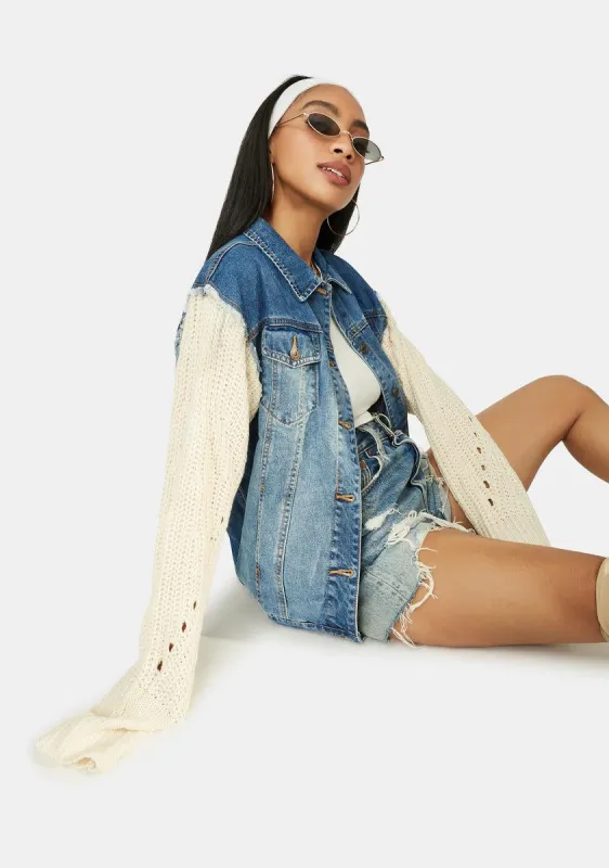 New Adventure Denim Jacket sold by Dolls Kill