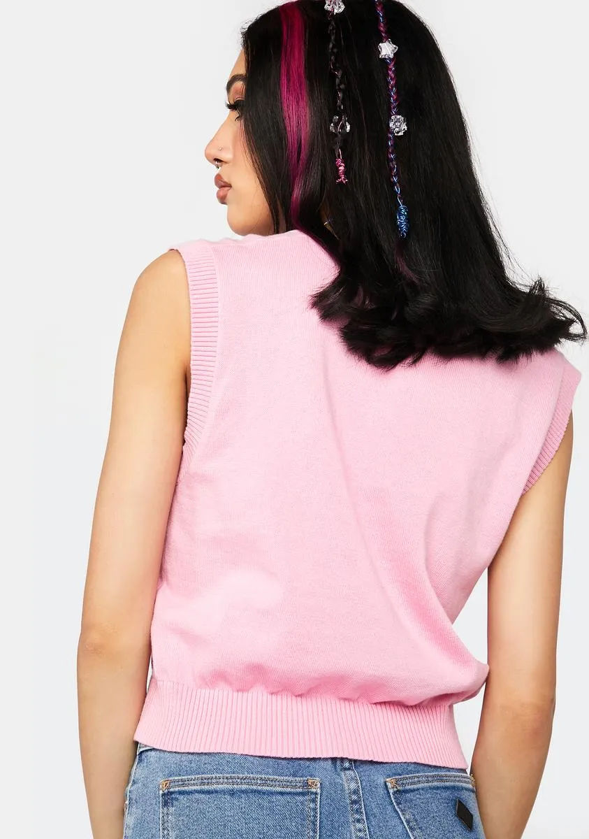 Floral Intarsia Vest sold by Dolls Kill product image thumbnail 4