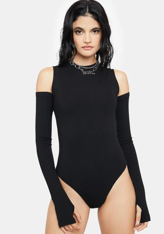 Black Calista Bodysuit sold by Dolls Kill