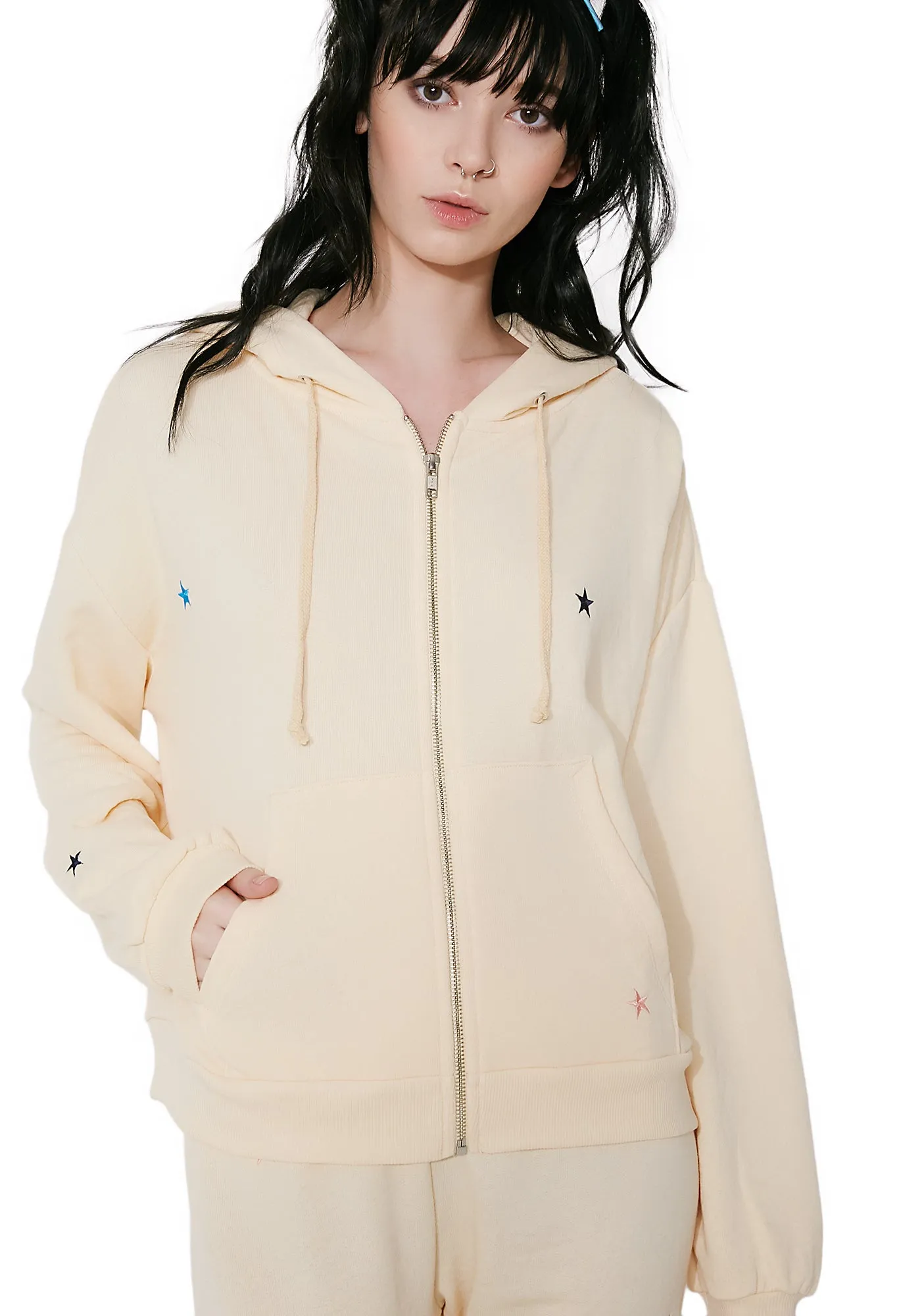 Starlet Embroidery Zip Hoodie sold by Dolls Kill product image thumbnail 3