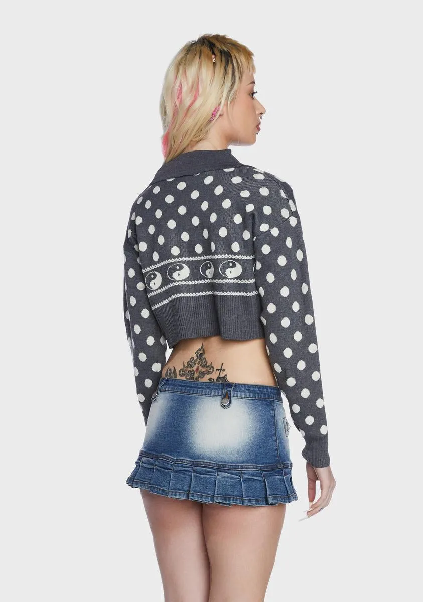 Polka Dot Yin Yang Cardigan sold by Dolls Kill product image thumbnail 5