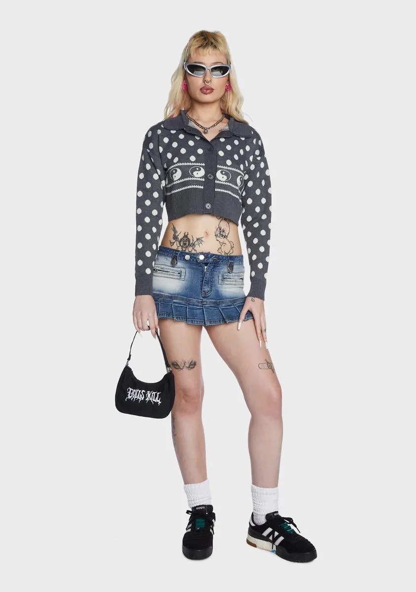 Polka Dot Yin Yang Cardigan sold by Dolls Kill product image thumbnail 3