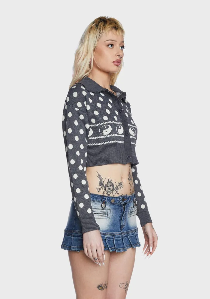 Polka Dot Yin Yang Cardigan sold by Dolls Kill product image thumbnail 4